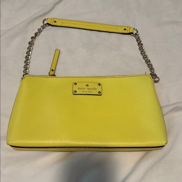 Kate Spade Lemon Yellow Chain Shoulder Bag - Picture 1 of 12